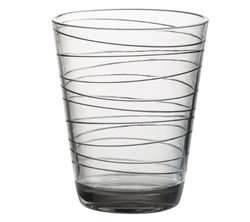 Dolomit "Onda" glas 30 cl Mørkgrå